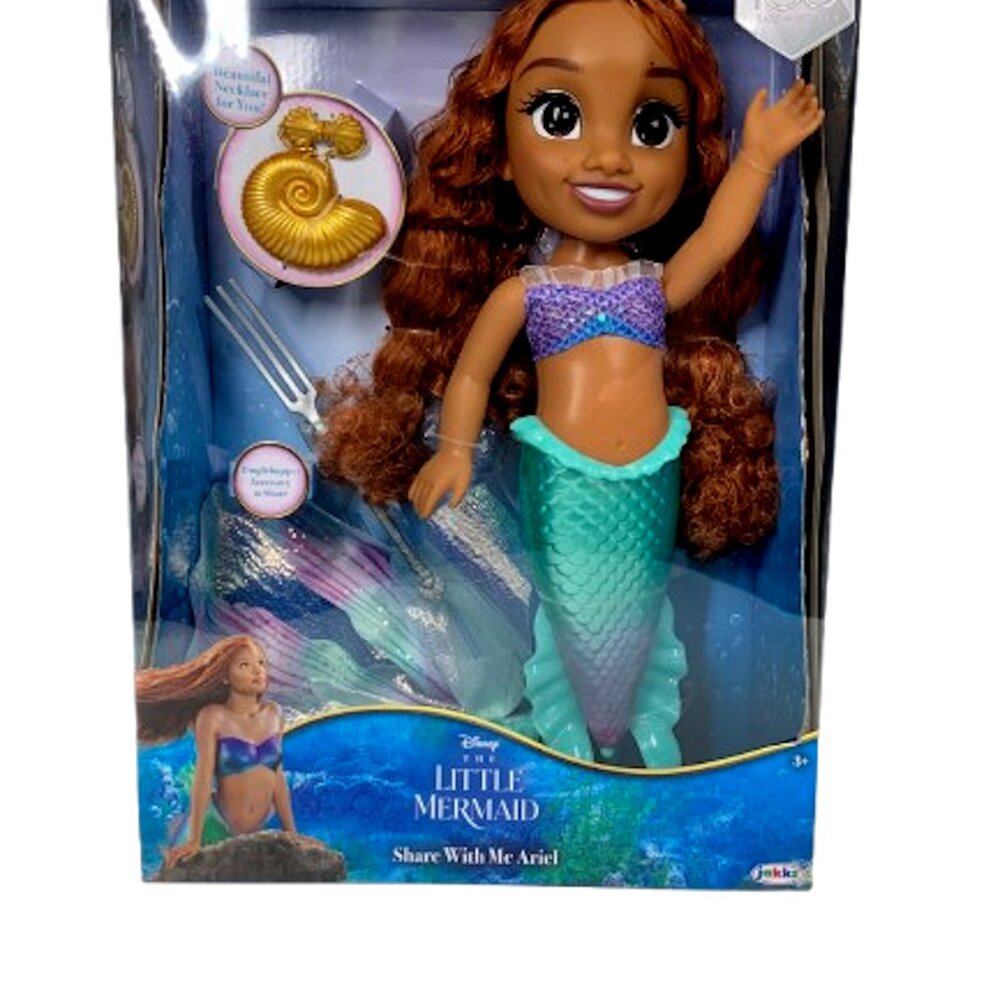 Disney Princess Ariel Doll w/ Dinglehopper & Necklace - My Friend Doll for Kids